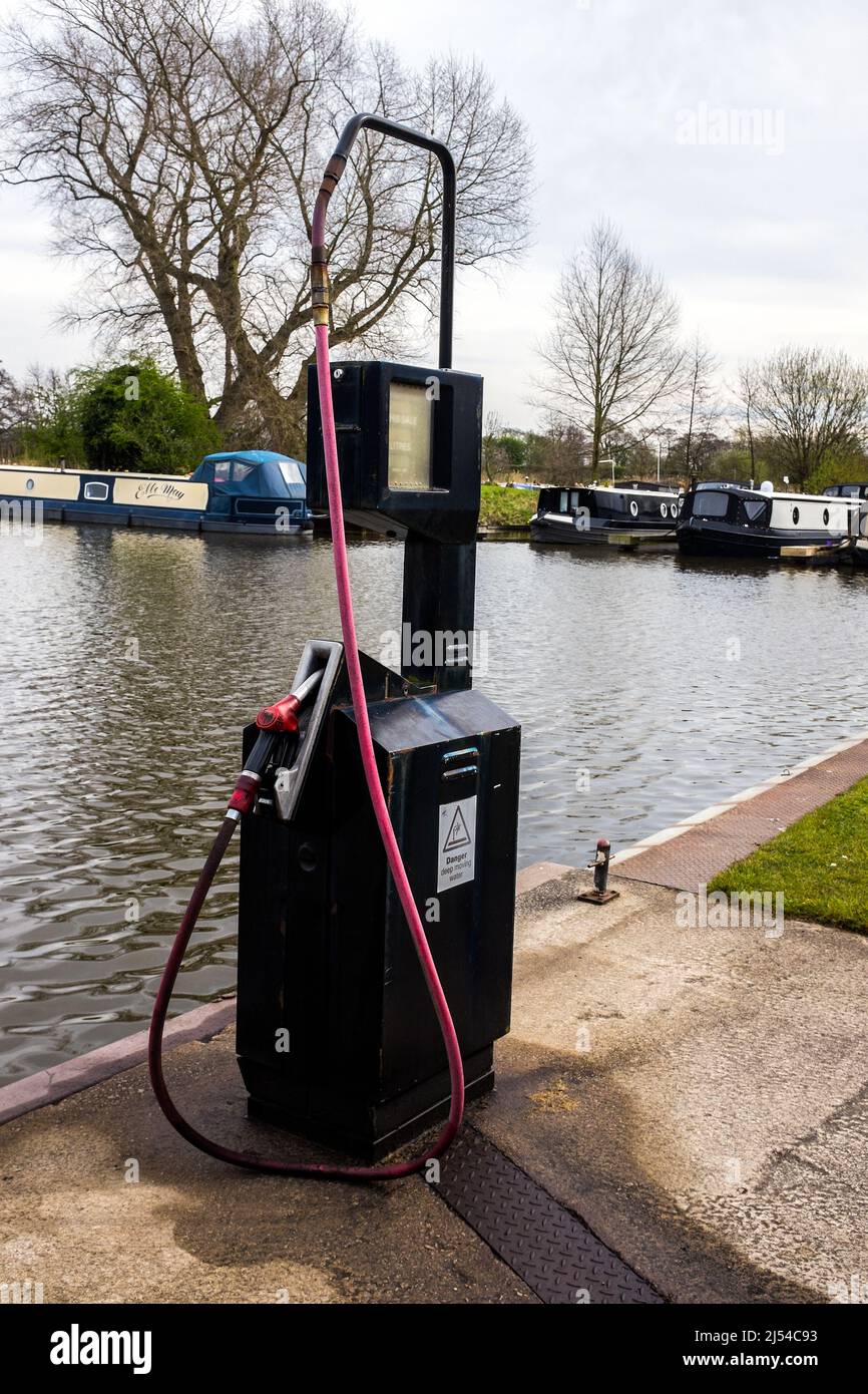 A diesel fuel pump for narrow boats on the Leeds Liverpool canal