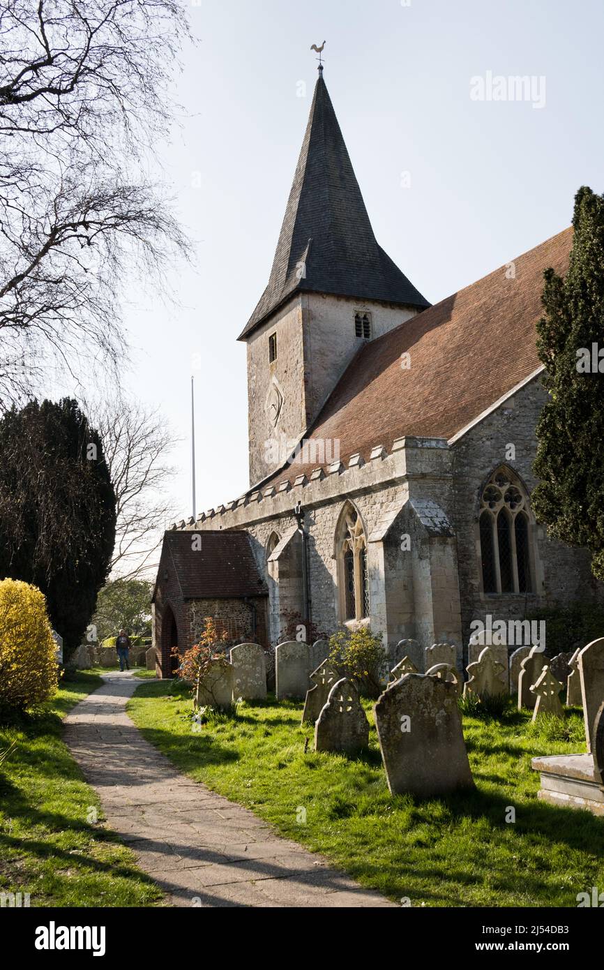 Holy Trinity Church, Bosham, West Sussex, UK Stock Photo