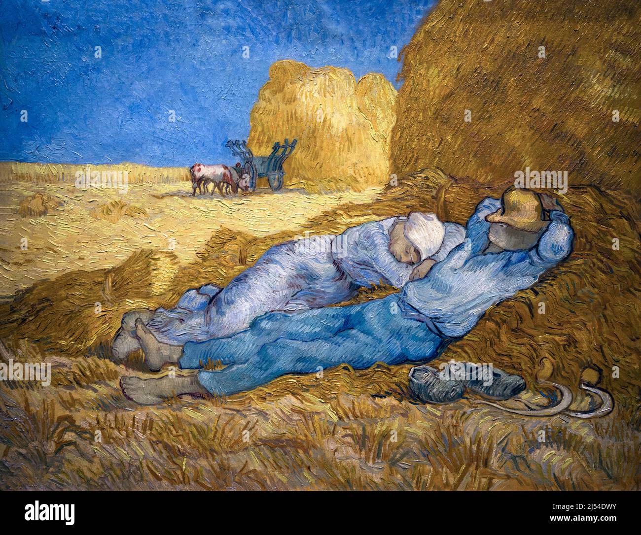 Noon Rest from Work (after Millet), The Siesta, after Millet, La