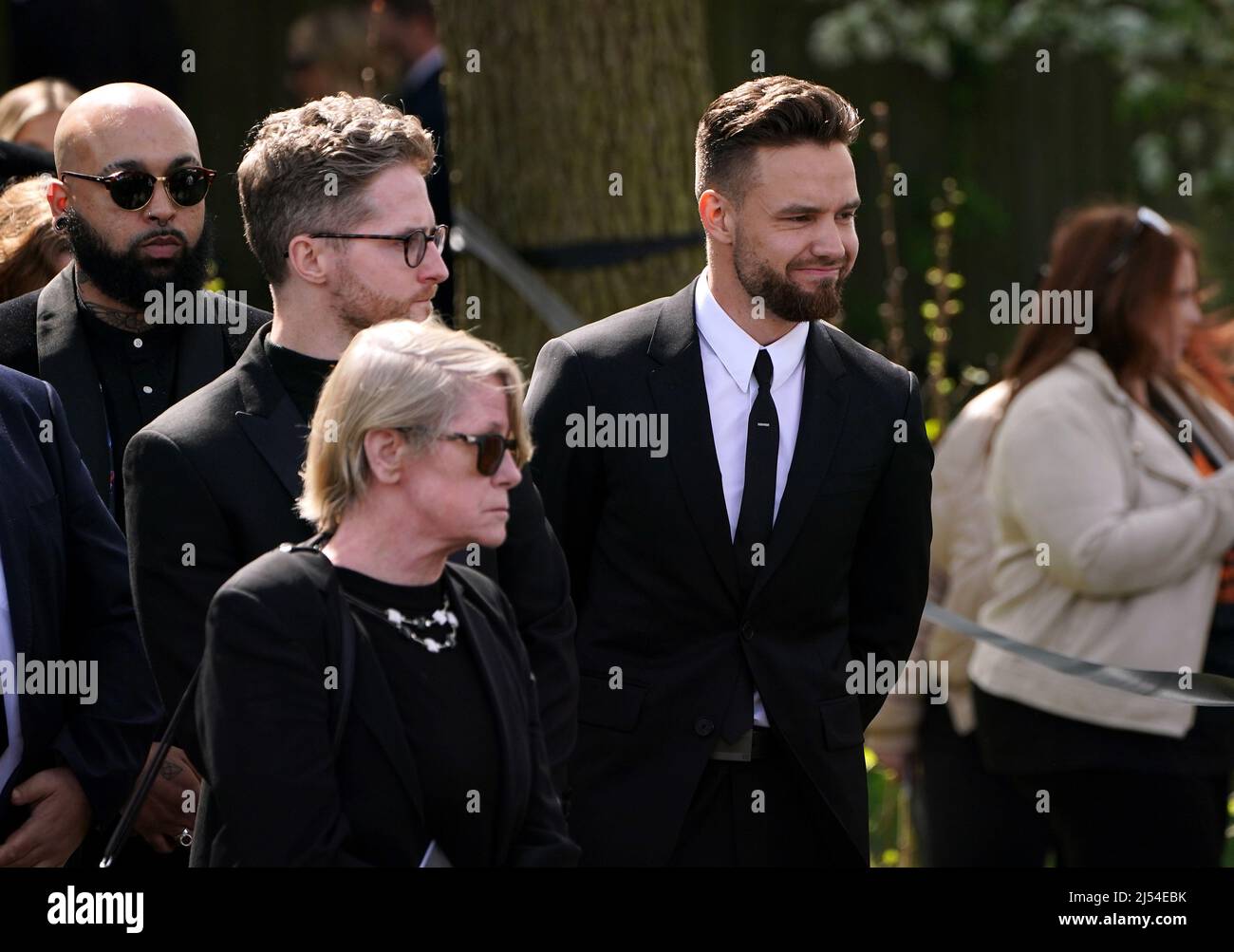 Liam Payne at the funeral of The Wanted star Tom Parker at St Francis(02)