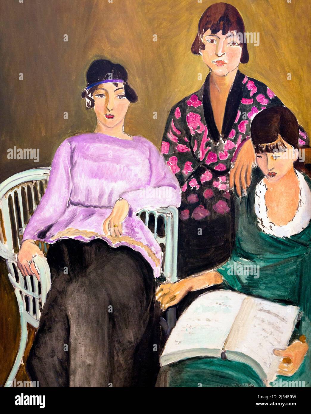 The Three Sisters, Les Trois Soeurs, Henri Matisse, 1916-17, Musee de L'Orangerie, Paris, France, Europe Stock Photo