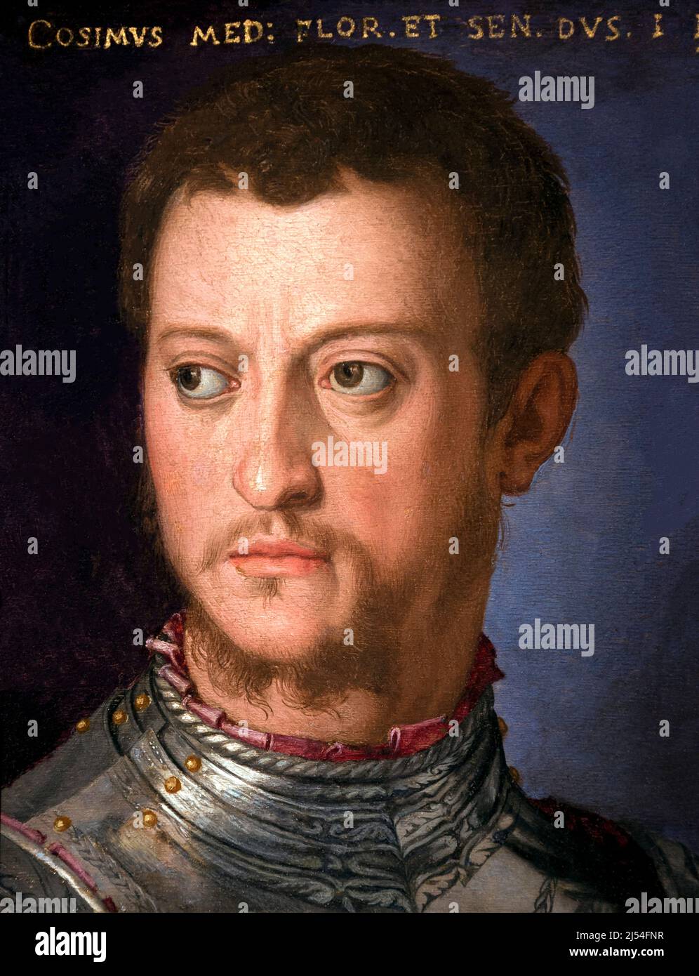 Portrait of Cosimo I de' Medici, Agnolo Bronzino, circa 1560, Musee Jacquemart-Andre, Paris, France, Europe Stock Photo