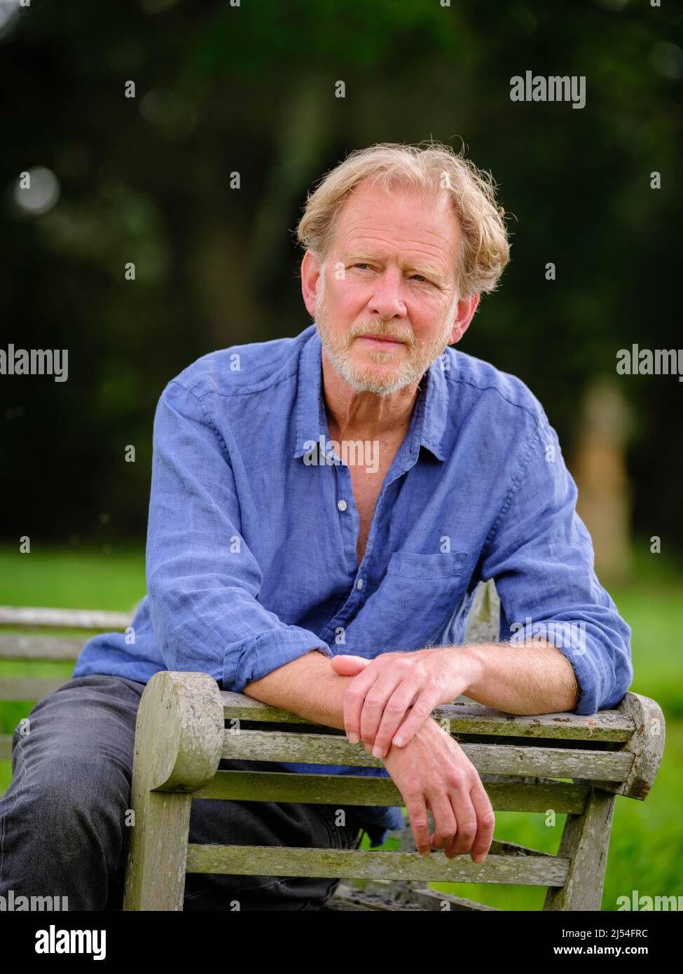 Editorial Use Only - Actor James Wilby at his Sussex home, UK. Picture by Jim Holden. Stock Photo