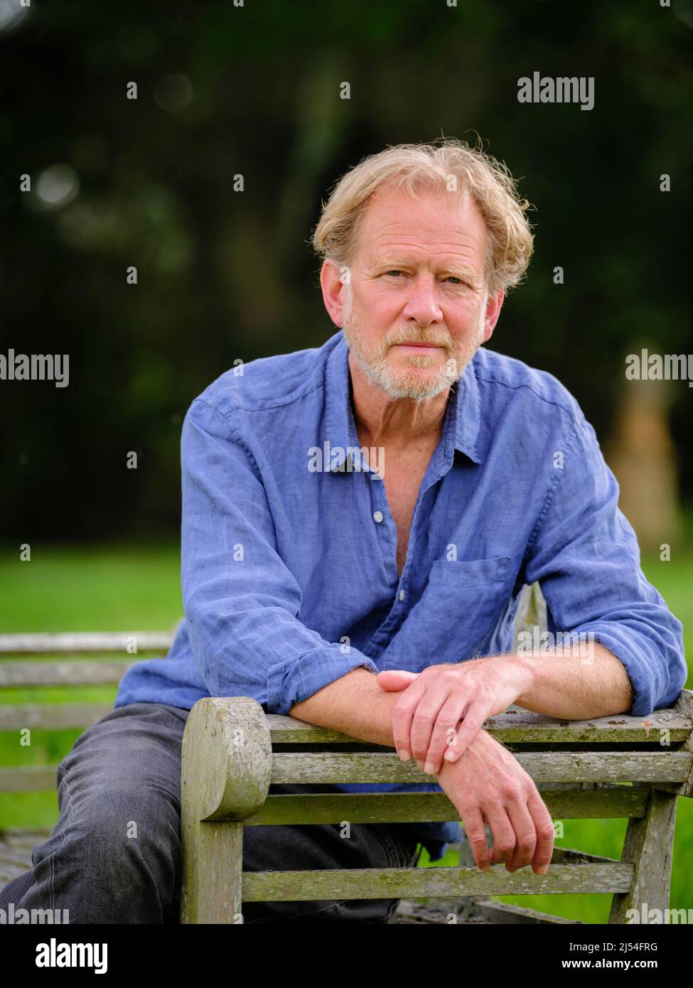 Editorial Use Only - Actor James Wilby at his Sussex home, UK. Picture by Jim Holden. Stock Photo
