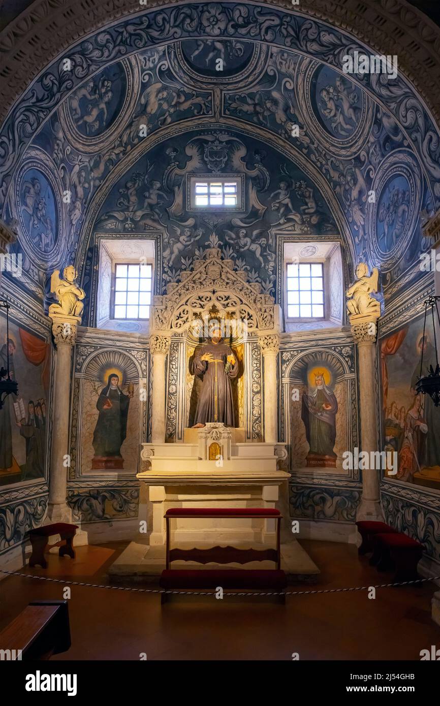 Altar of Saint Anthony of Padua in Basilica di Santa Caterina d'Alessandria in Galatina, Apulia, Italy. Stock Photo