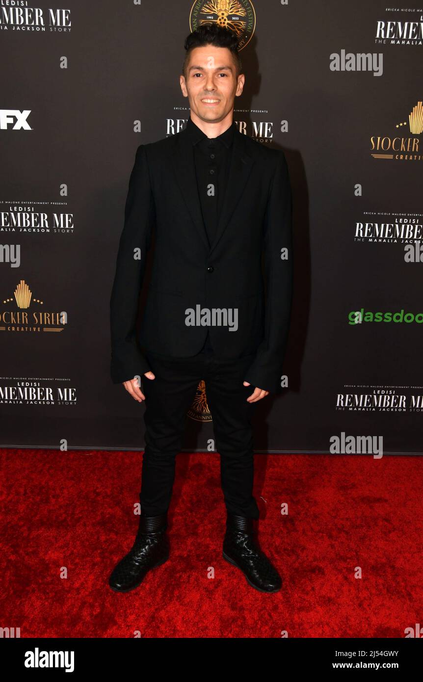 Los Angeles, Ca. 19th Apr, 2022. Joshua Langsam attend the Opening Night of the Pan African Film & Arts Festival world premiere of Remember Me: The Mahalia Jackson Story at the Directors Guild Of America on April 19, 2022 in Los Angeles, California. Credit: Koi Sojer/Snap'n U Photos/Media Punch/Alamy Live News Stock Photo