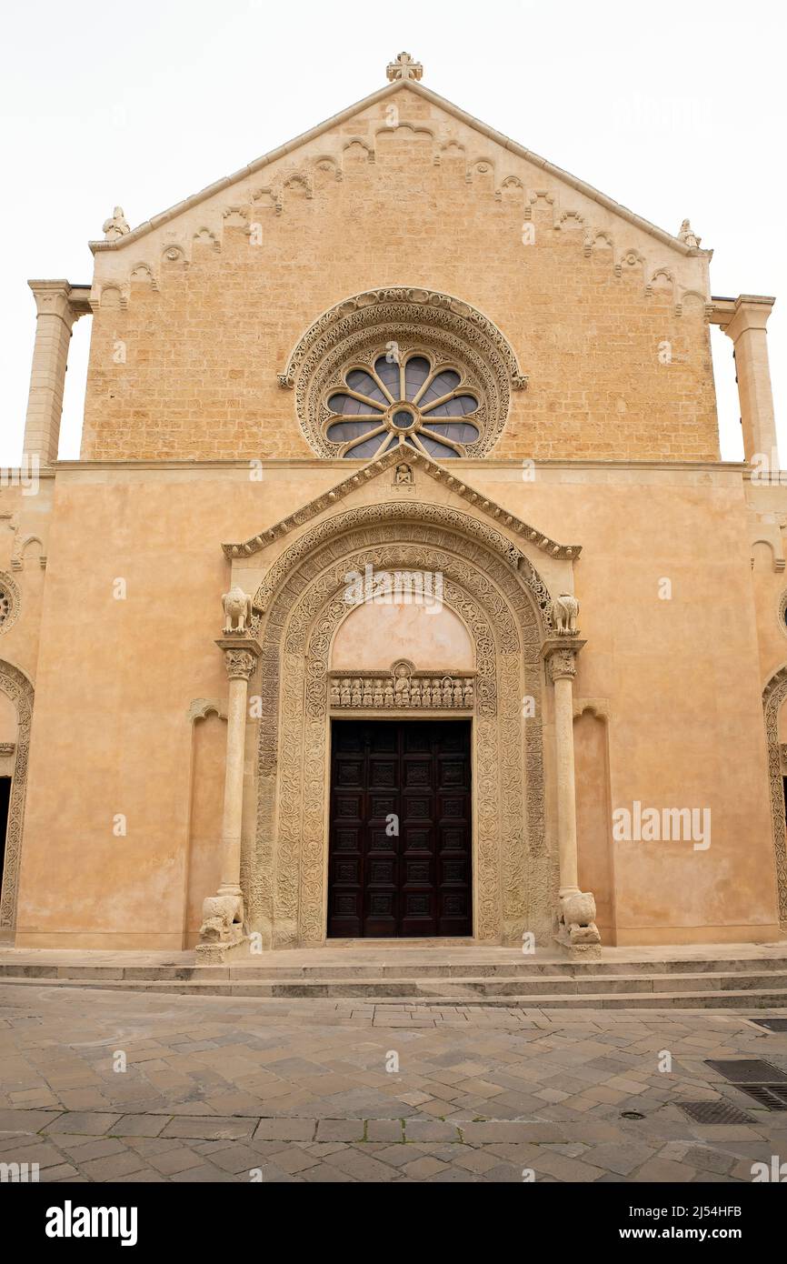Basilica di Santa Caterina d'Alessandria in Galatina is a national monument in Romanesque and Gothic style. Puglia, Italy. Stock Photo