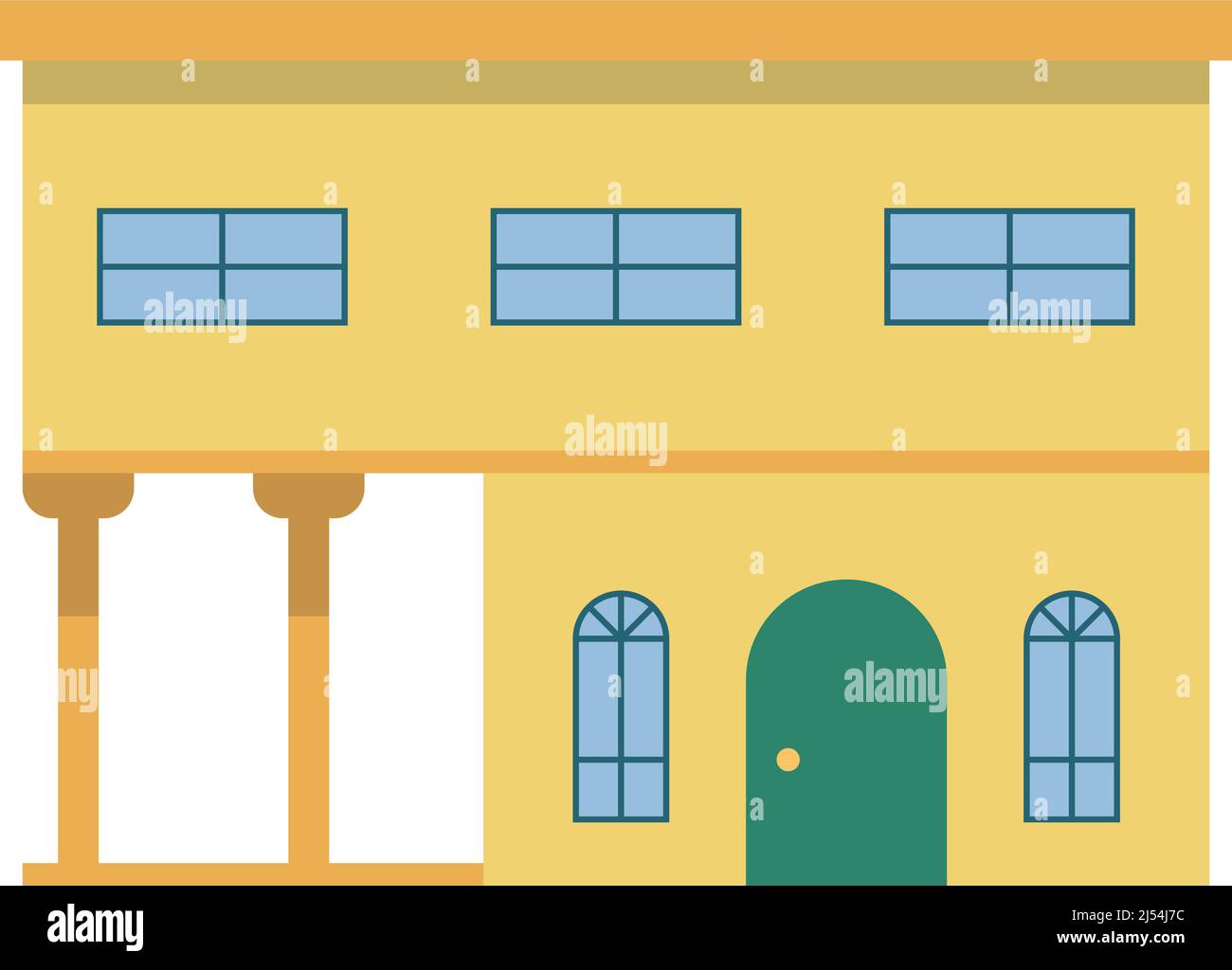 Residential house icon. Modern real estate architecture Stock Vector ...