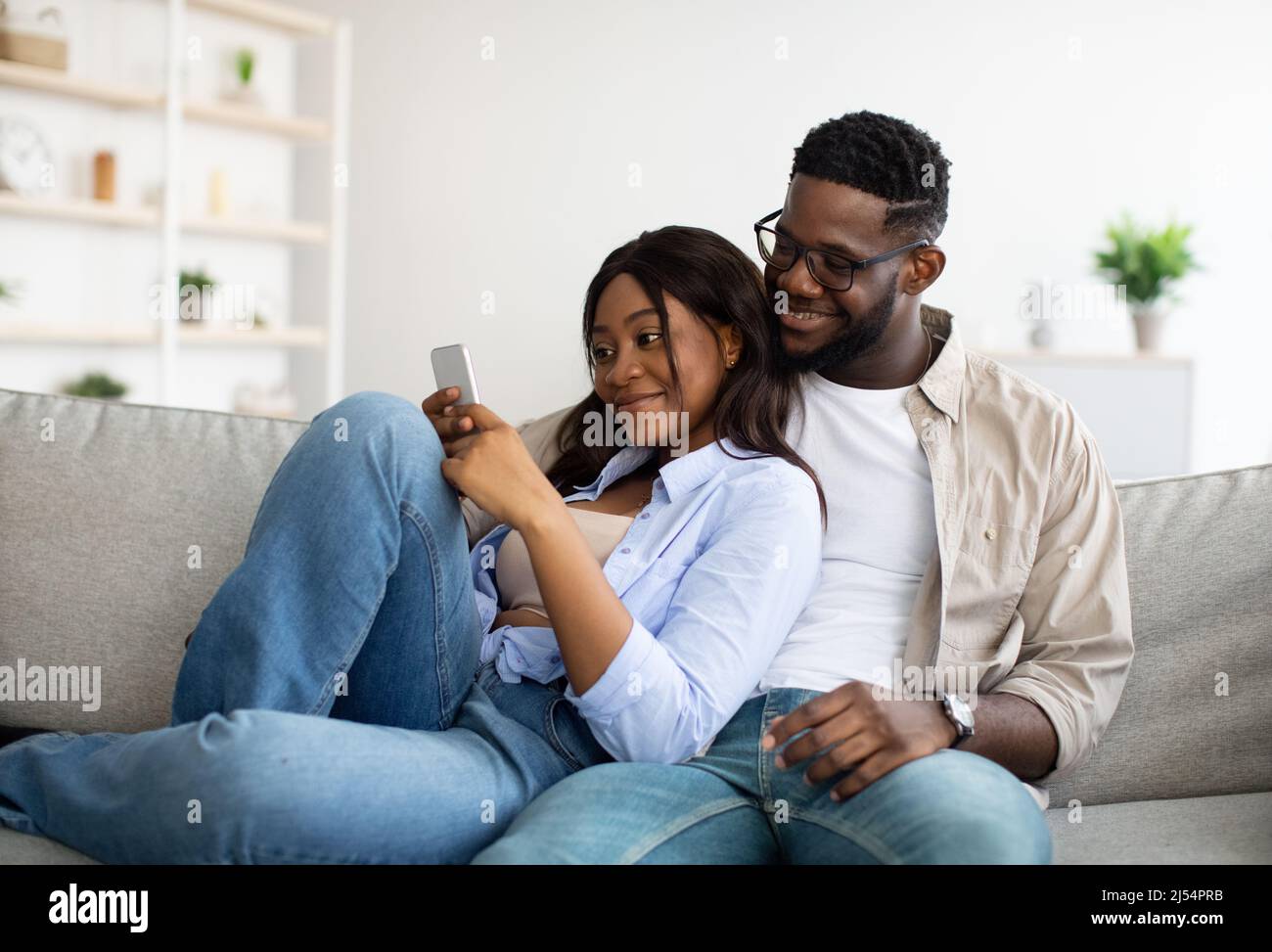 Cheerful african american couple sharing hi-res stock photography and ...