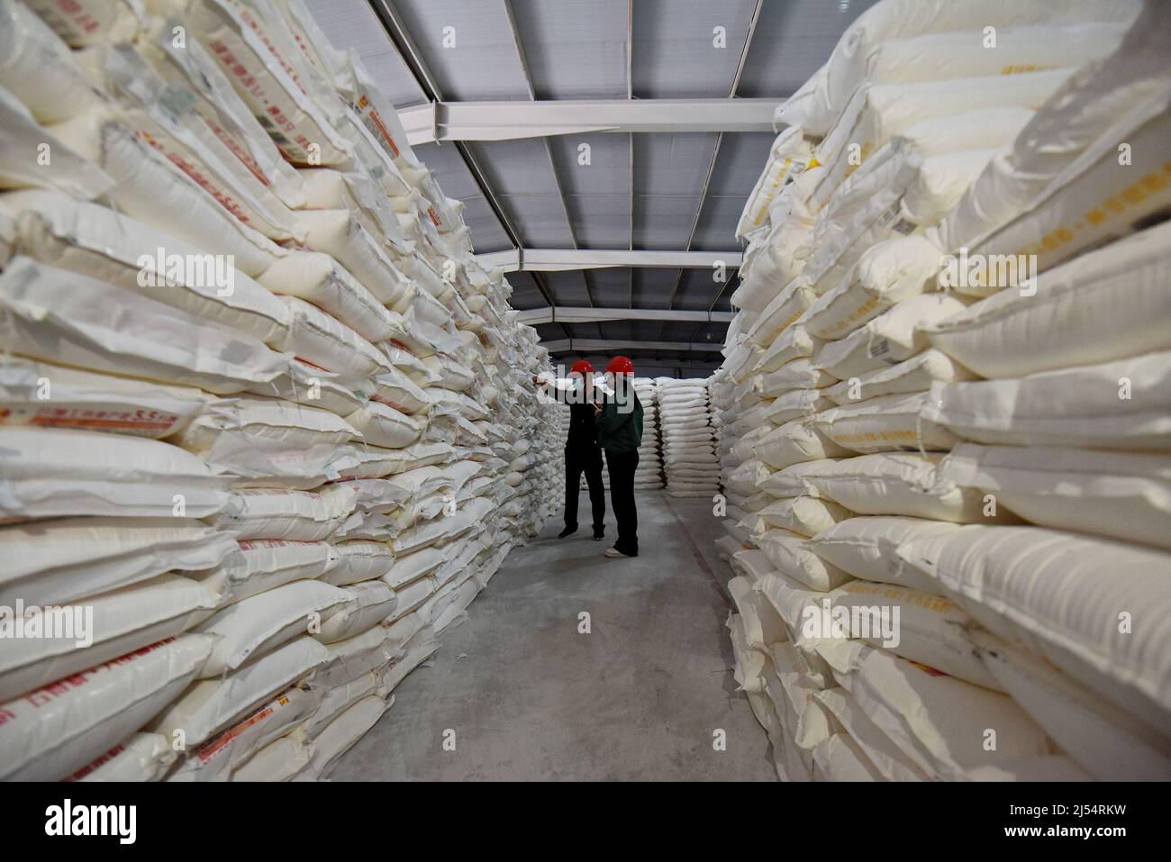 ZHANGJIAKOU, CHINA APRIL 20, 2022 Inspectors from the development and reform department