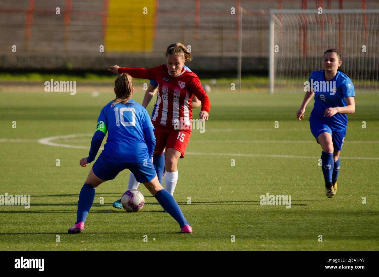 Women football match Stock Photo Alamy