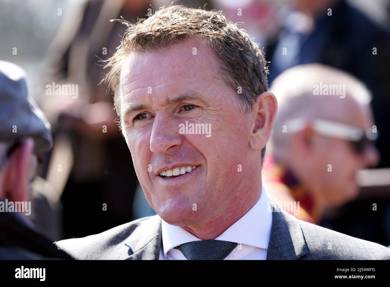 Former jockey Sir AP McCoy at Perth Racecourse. Picture date: Wednesday ...