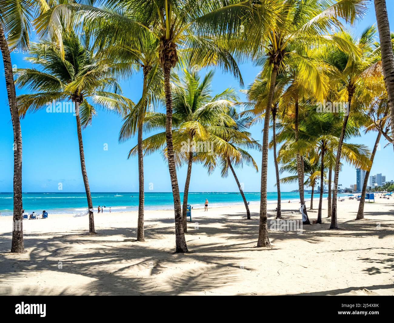 Isla Verde Beach on the Atlantic Ocean in the Metropolitan Area of San