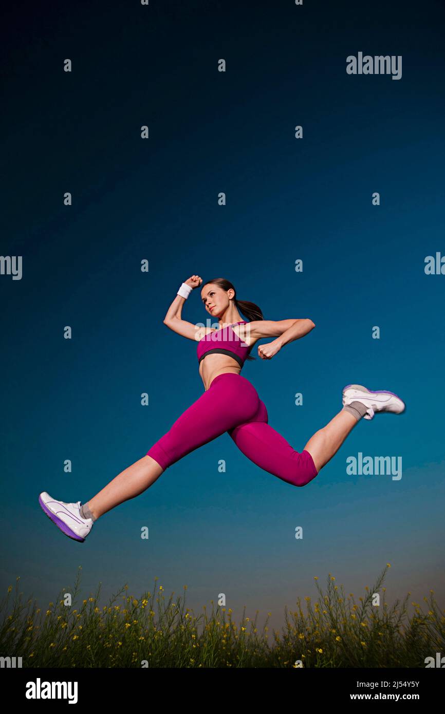 Indian beautiful young jumping hires stock photography and images Alamy