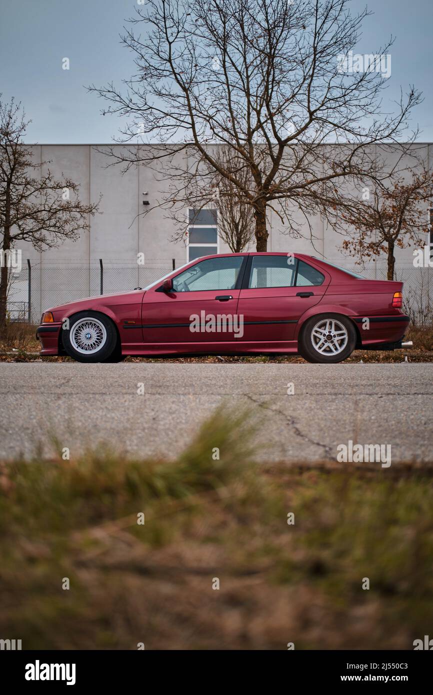 BMW E36 Drift Day Stock Photo