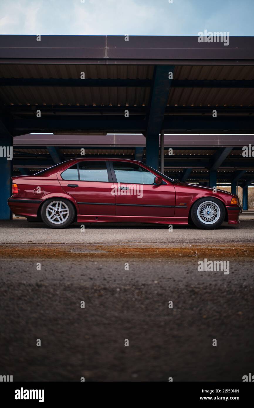 BMW E36 Drift Day Stock Photo