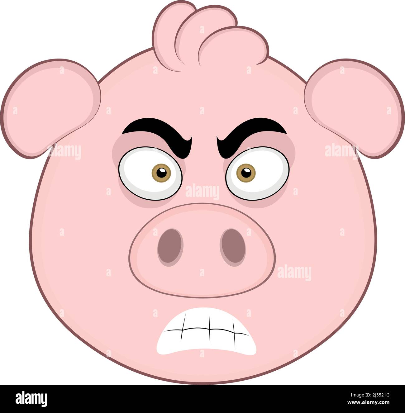 Pig face illustration hi-res stock photography and images - Alamy