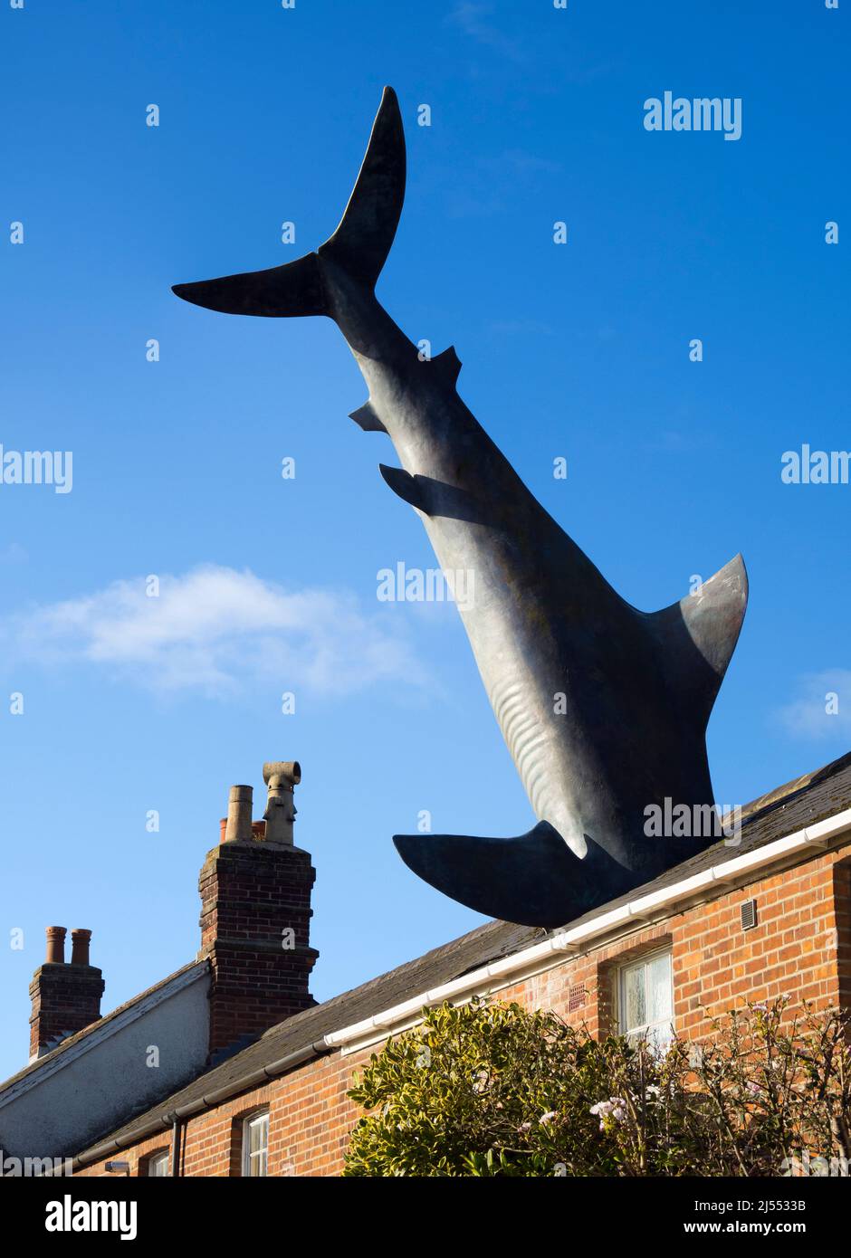 The Headington Shark is a rooftop sculpture in the New High Street