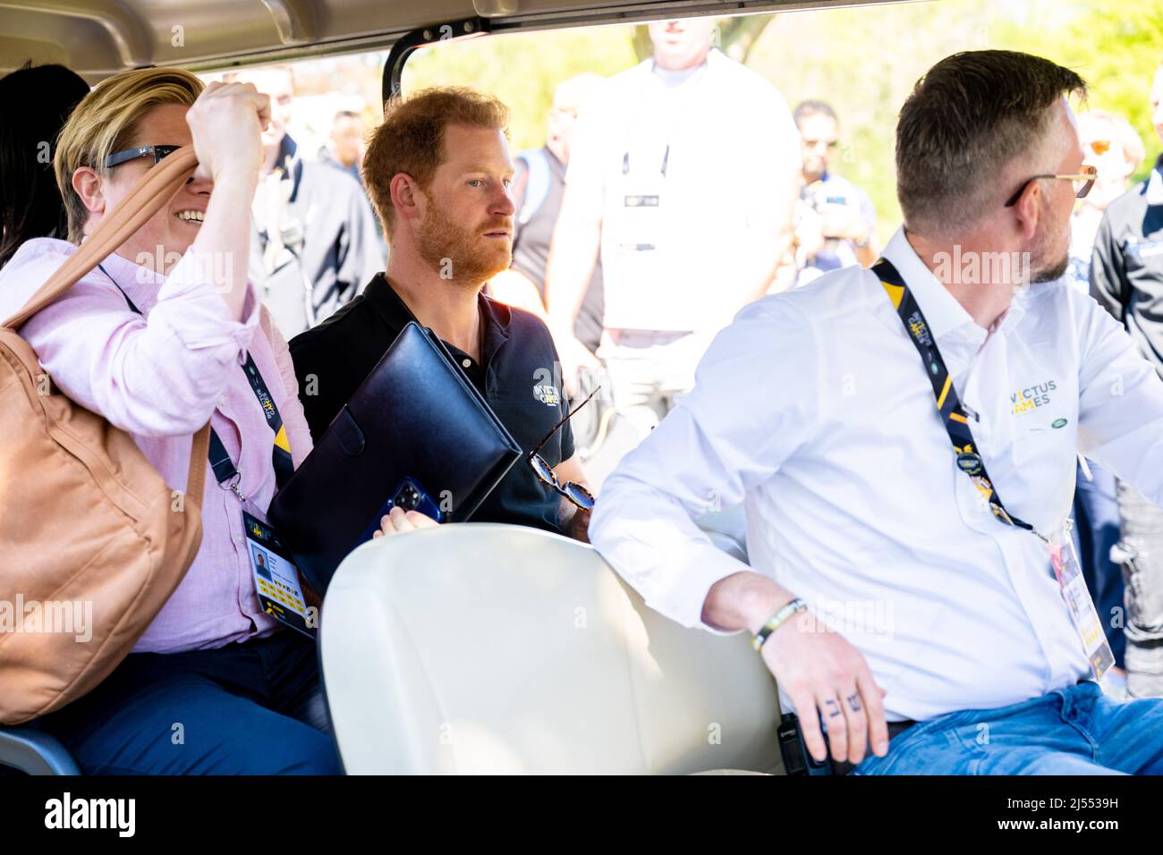 Prince Harry, Duke of Sussex and James Holt Executive Director