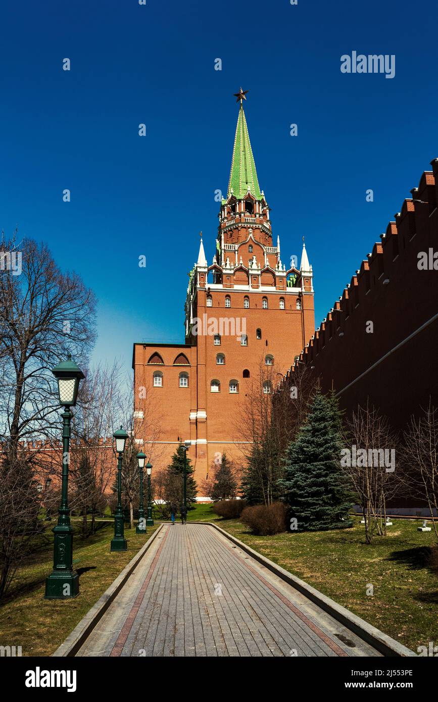 Trinity Tower of the Moscow Kremlin, Russia. High quality photo Stock Photo