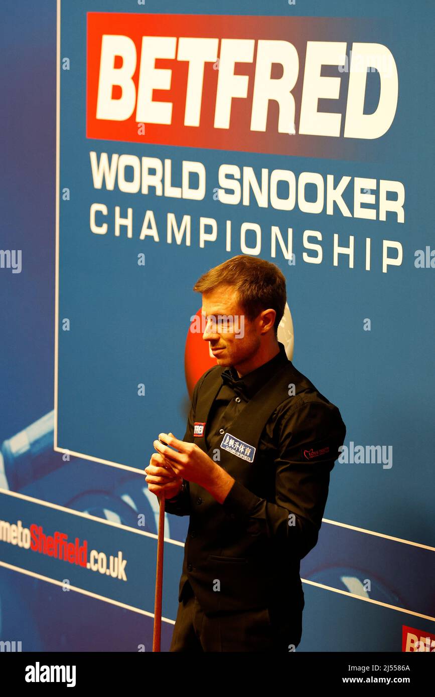 Jack Lisowski during day five of the Betfred World Snooker