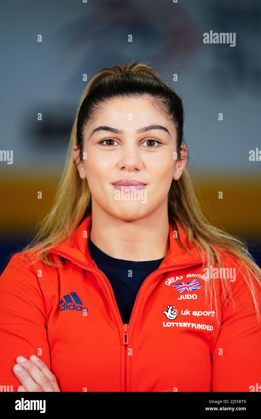 Acelya Toprak during the British Judo European Championships Media Day at the BJA Centre of Excellence, Walsall. Picture date: Wednesday April 20, 2022. Stock Photo