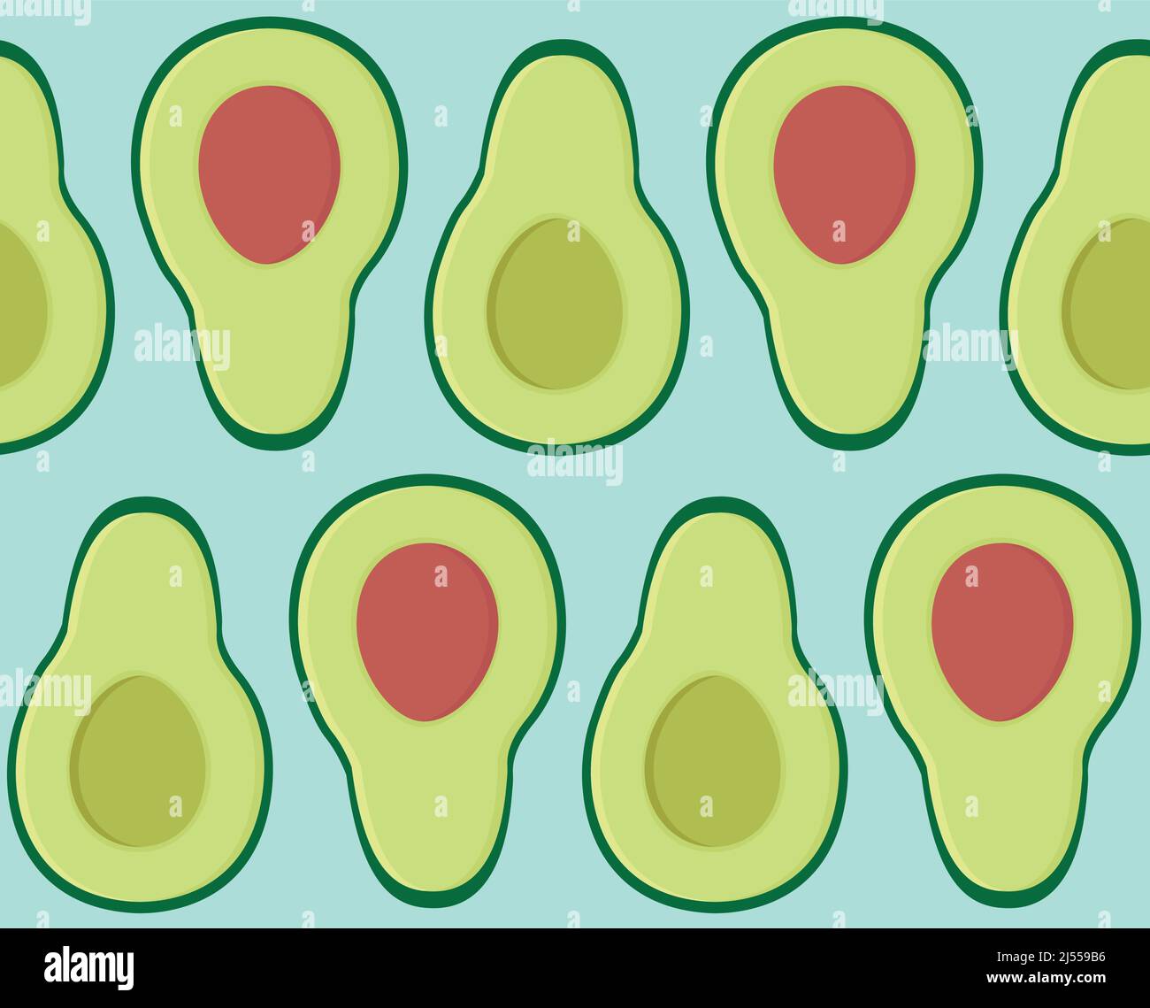 Vector seamless pattern of flat avocados Stock Vector Image & Art - Alamy
