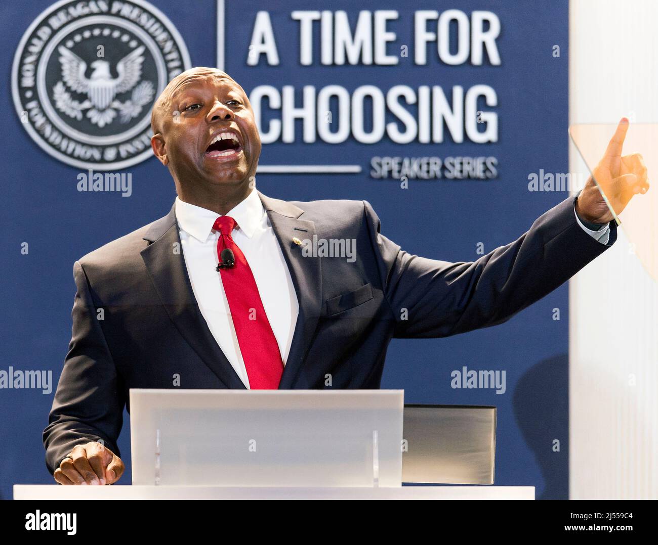 Simi Valley, California, USA. 19th Apr, 2022. U.S. Senator TIM SCOTT (R ...