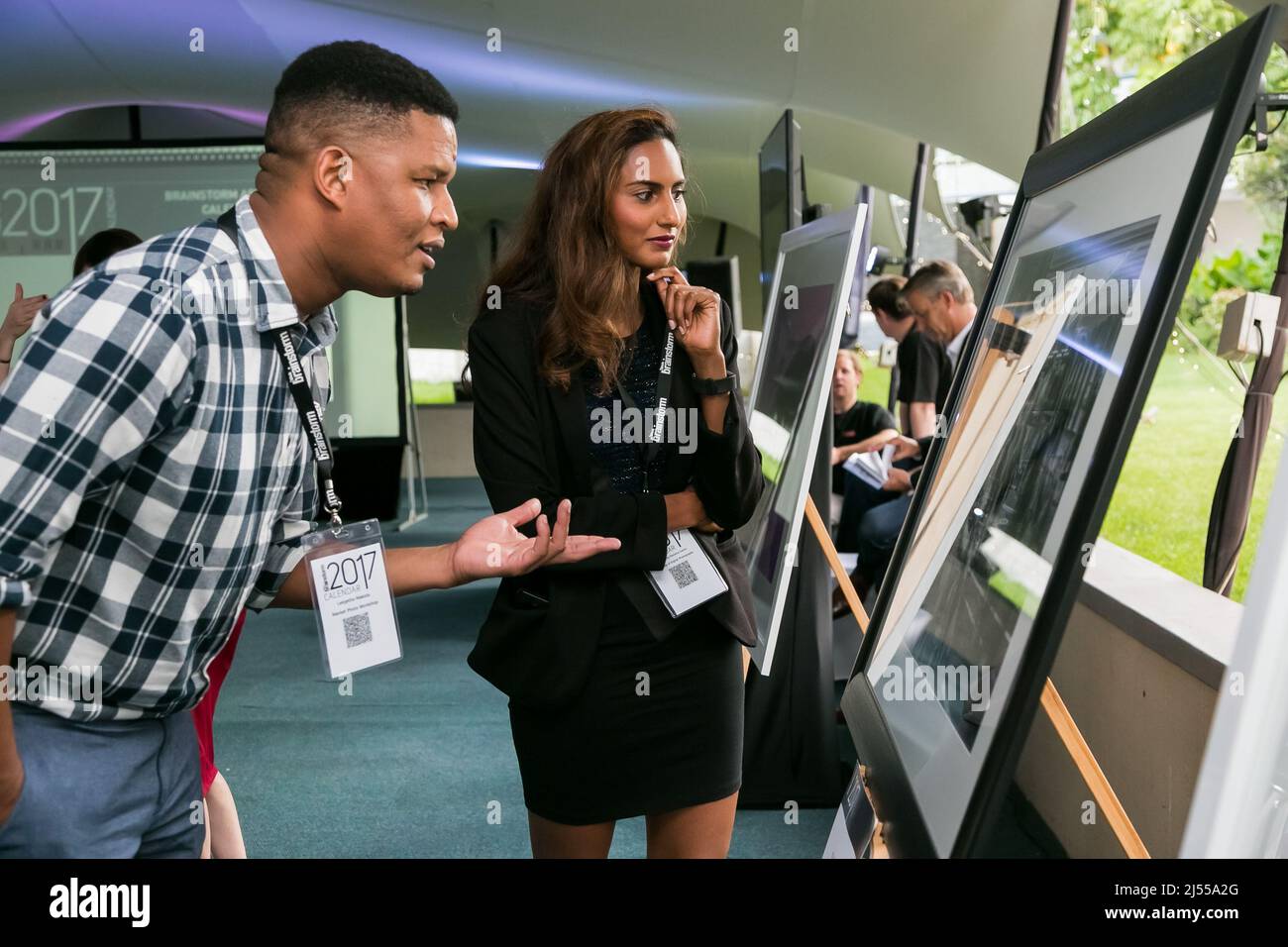 Johannesburg, South Africa February 16, 2017 Diverse people looking