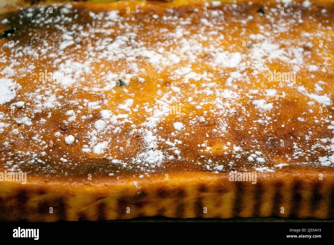 Easter cheese cake or pasca traditionally made at home Stock Photo