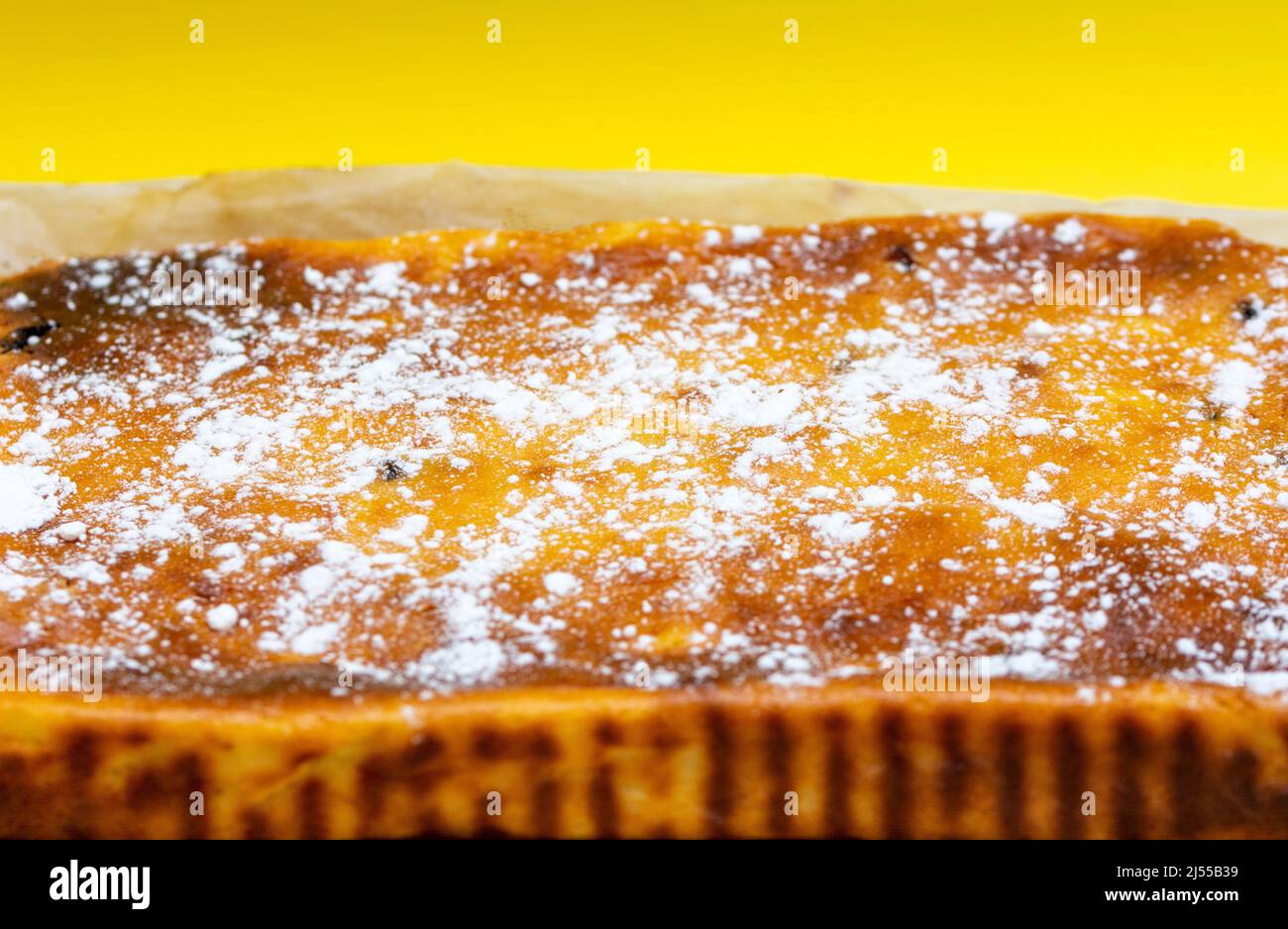 Easter cheese cake or pasca traditionally made at home Stock Photo