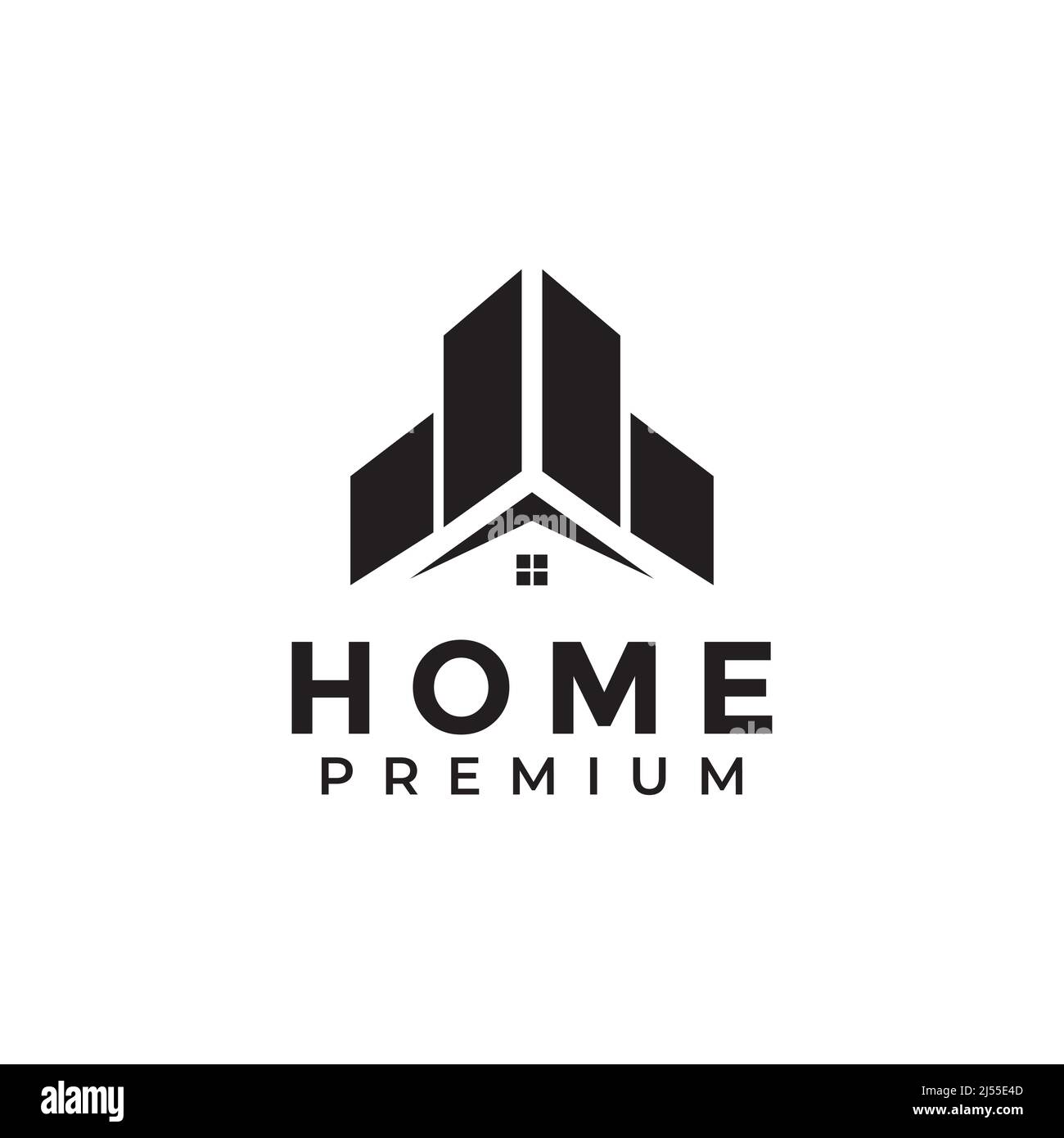 home estate with roof building logo design vector graphic symbol icon ...