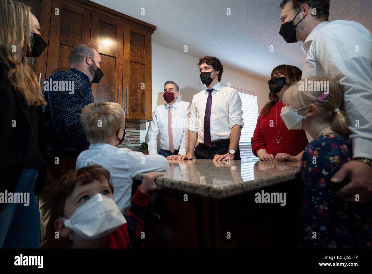 Prime Minister Justin Trudeau and Tim Lewis, MP KitchenerConestoga