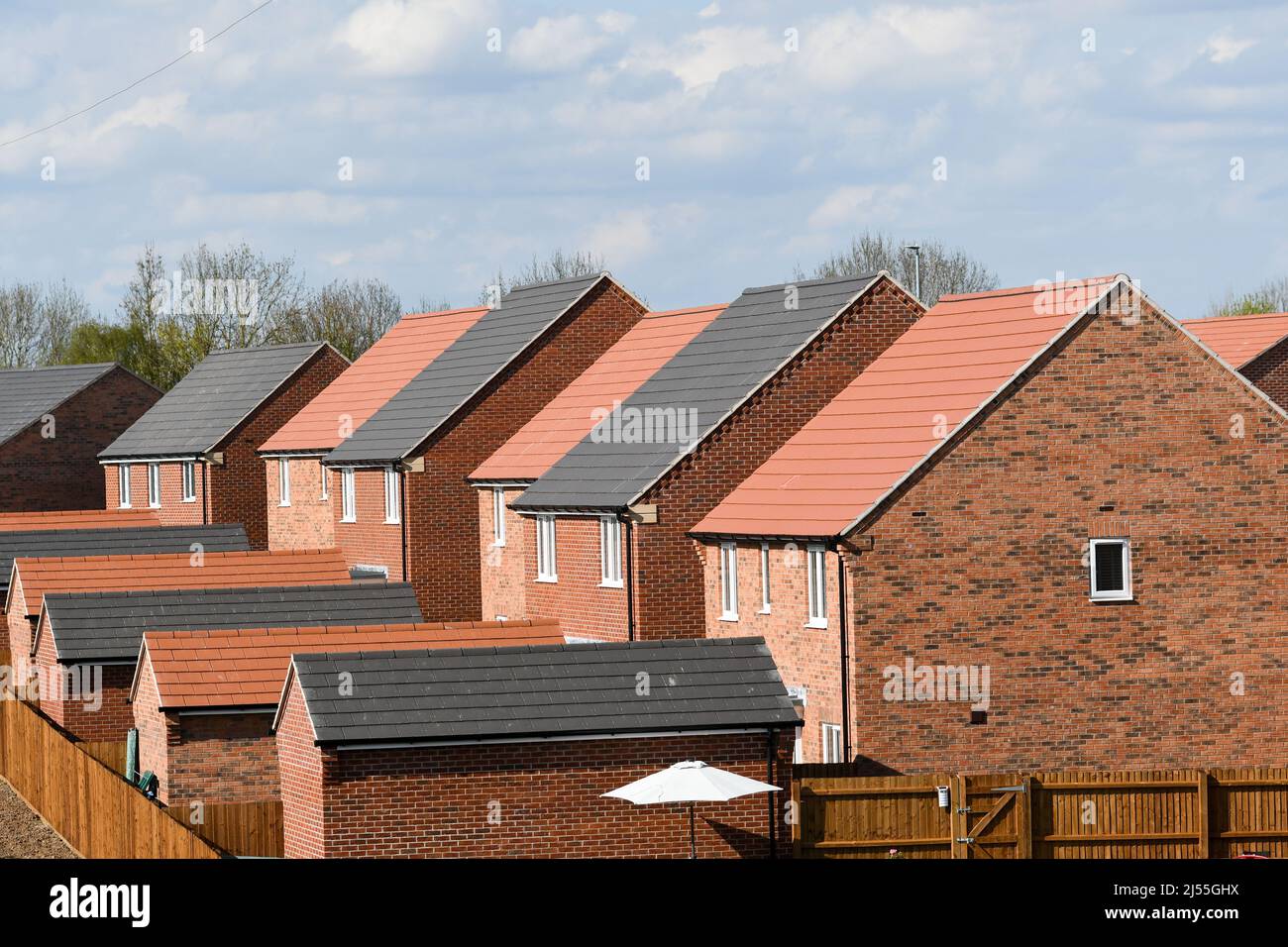 new homes built in loughborough Stock Photo Alamy