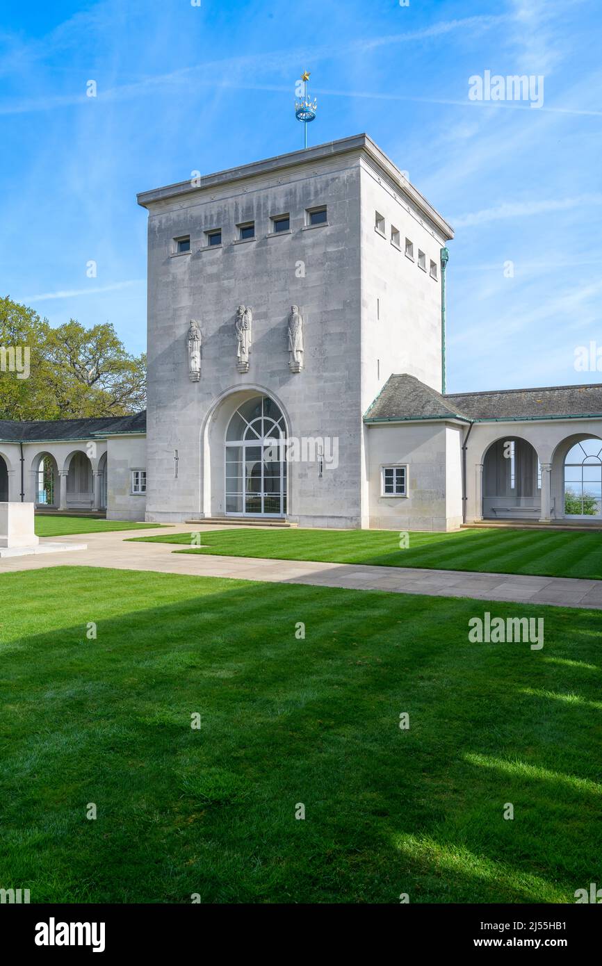 Runnymede Air Forces Memorial, Egham, Surrey. Dedicated to over 20,000 men and women lost without a grave, from the Commonwealth during World War II. Stock Photo