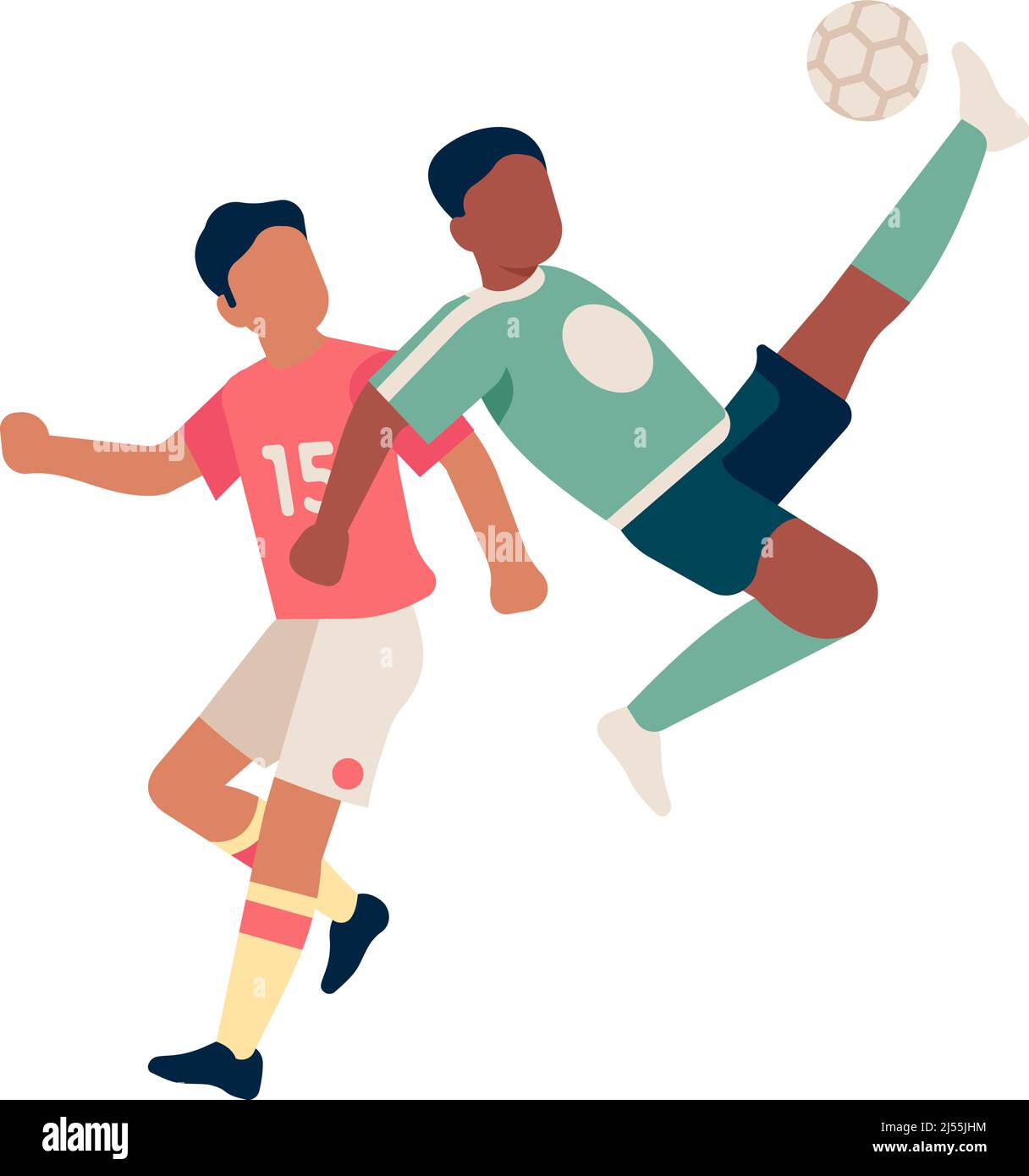 Volley icon. Soccer player kick ball in air with leg Stock Vector Image & Art Alamy