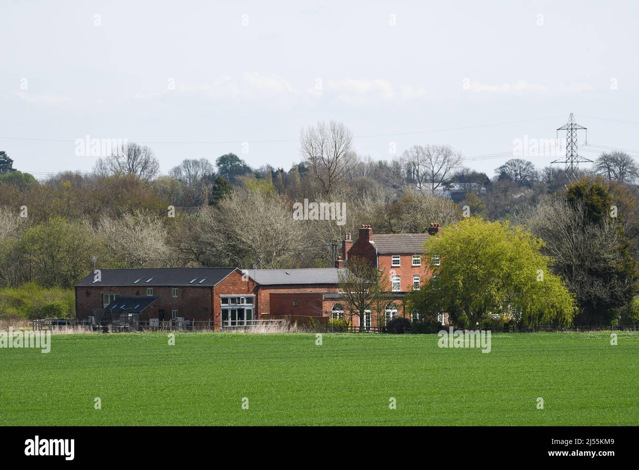 farmhouse in the leicestershire countryside Stock Photo Alamy