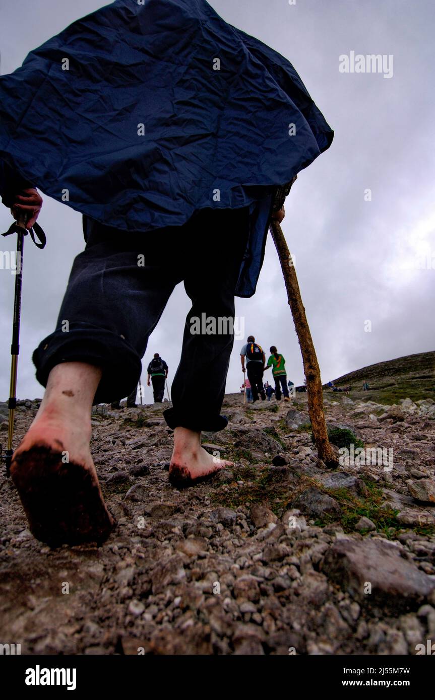 Croagh patrick climb pilgrimage High Resolution Stock Photography and
