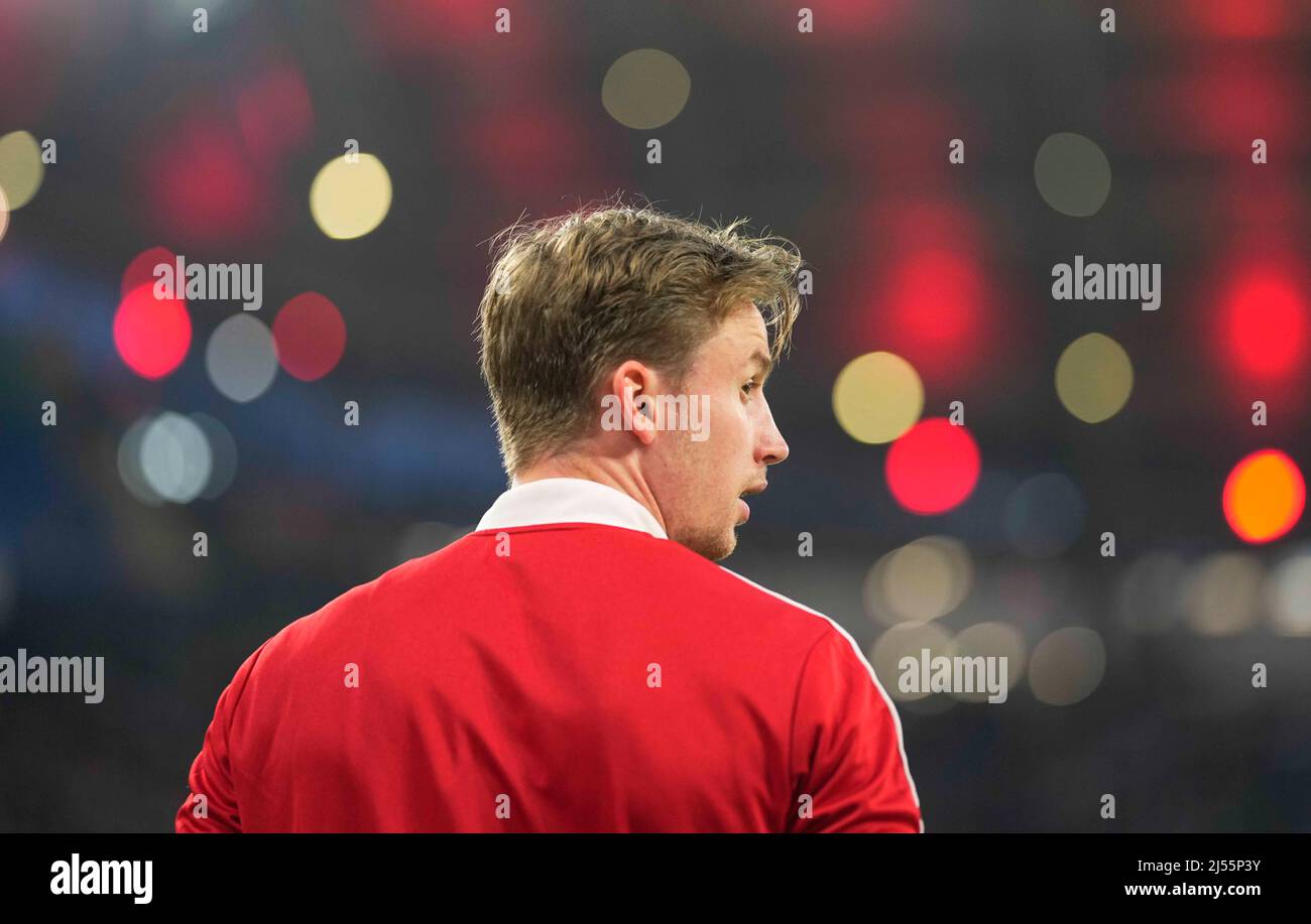 Red Bull Arena, Leipzig, Germany. 20th Apr, 2022. Frederik RÃ¶nnow of Union Berlin before RB Leipzig against FC Union Berlin, DFB-Pokal Semi-final at Red Bull Arena, Leipzig, Germany. Kim Price/CSM/Alamy Live News Stock Photo