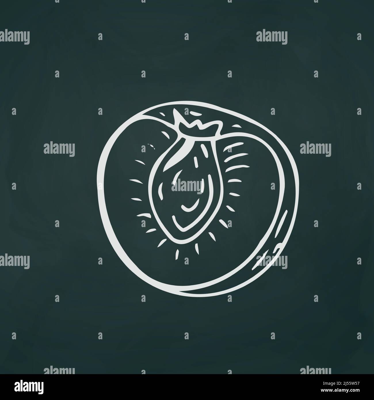 Peach thin white lines on a textural dark background - Vector illustration Stock Vector