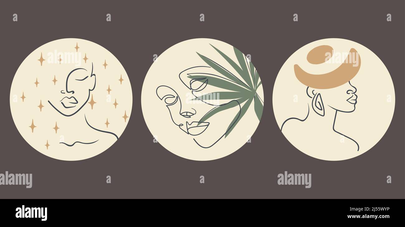 Collection of three various highlight covers Stock Vector