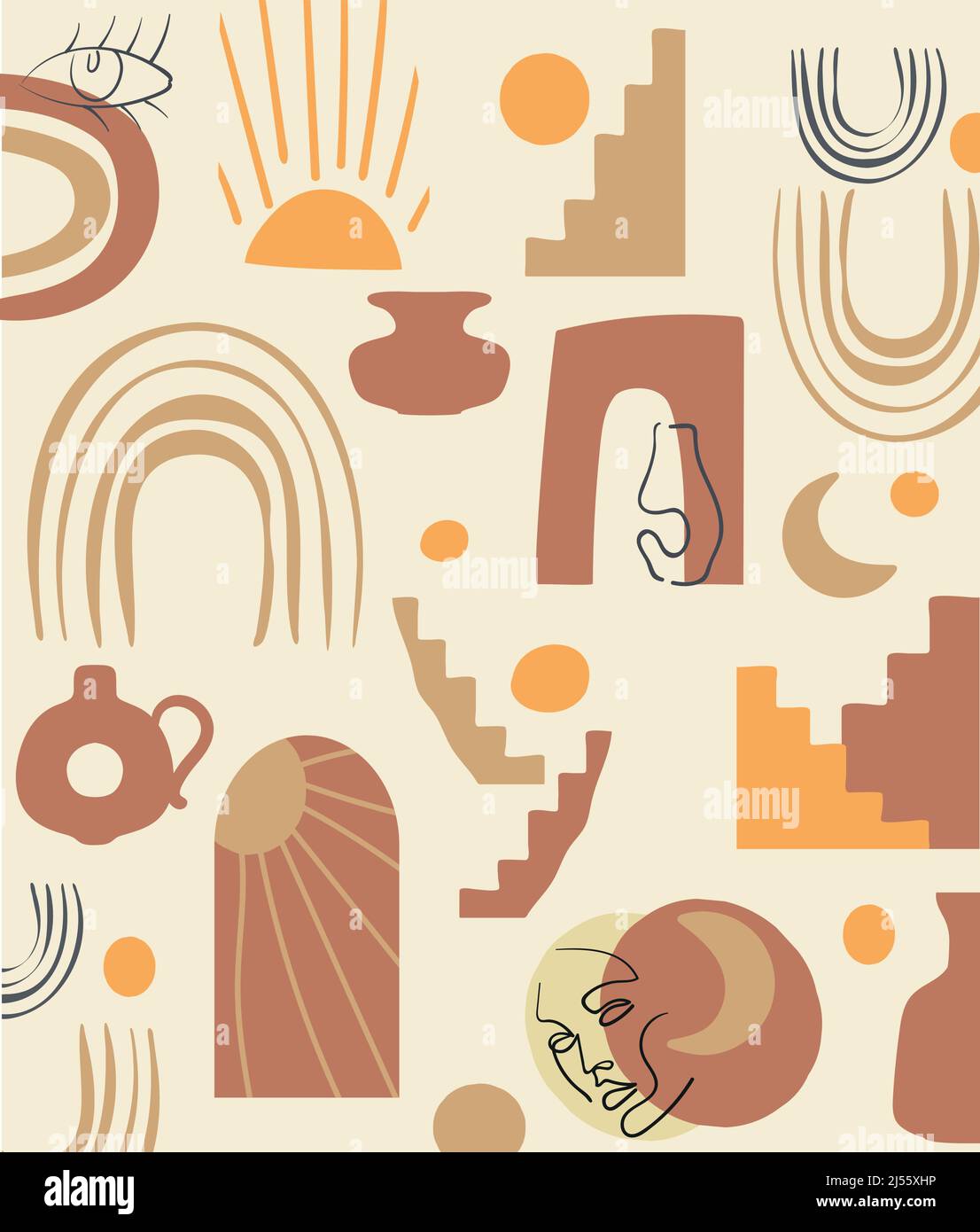 Set of hand drawn various shapes and objects Stock Vector Image & Art ...