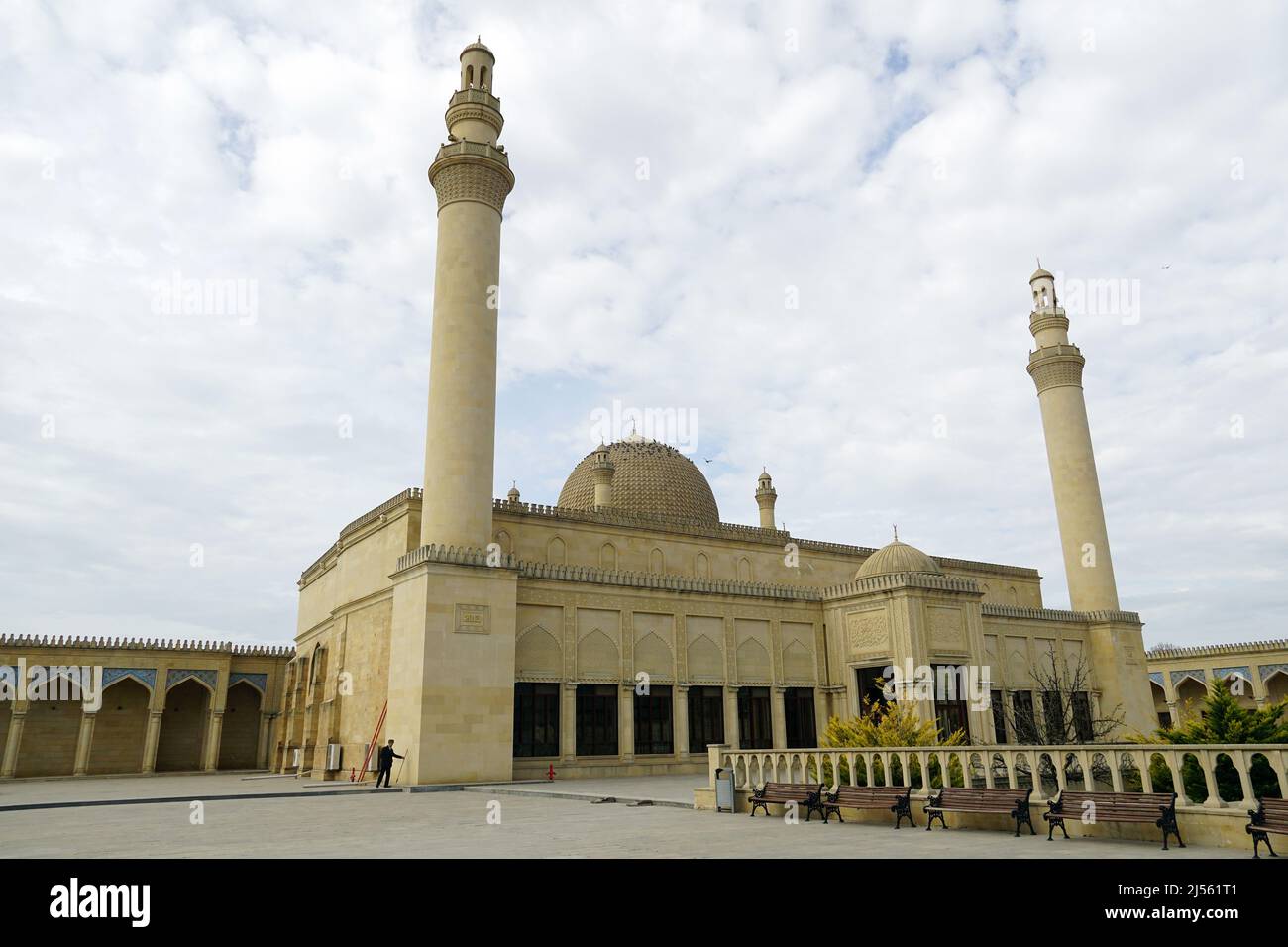 Juma (Friday) Mosque (743-744), first mosque in the Caucasus, Şamaxı Cümə Məscidi, Shamakhi, Azerbaijan, Azərbaycan, Asia Stock Photo