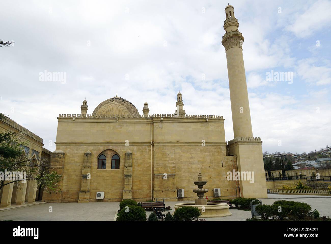 Juma (Friday) Mosque (743-744), first mosque in the Caucasus, Şamaxı Cümə Məscidi, Shamakhi, Azerbaijan, Azərbaycan, Asia Stock Photo