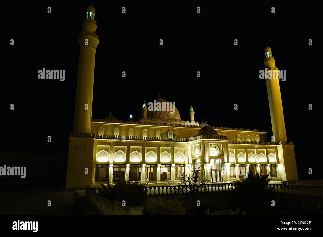 Juma (Friday) Mosque (743-744), first mosque in the Caucasus, Şamaxı Cümə Məscidi, Shamakhi, Azerbaijan, Azərbaycan, Asia Stock Photo