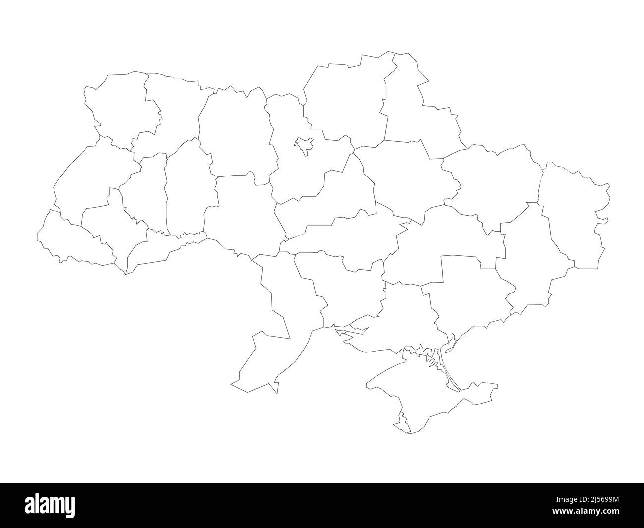 Ukraine vector map crimea peninsula Stock Vector Images Alamy