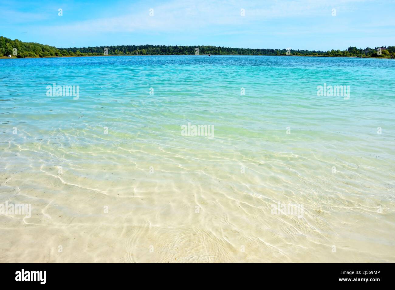 Russian Maldives - lake (quarry) Donzo in the Leningrad region of St ...
