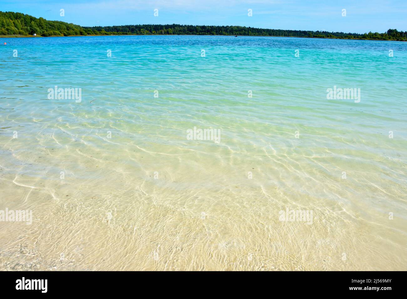 Russian Maldives - lake (quarry) Donzo in the Leningrad region of St ...