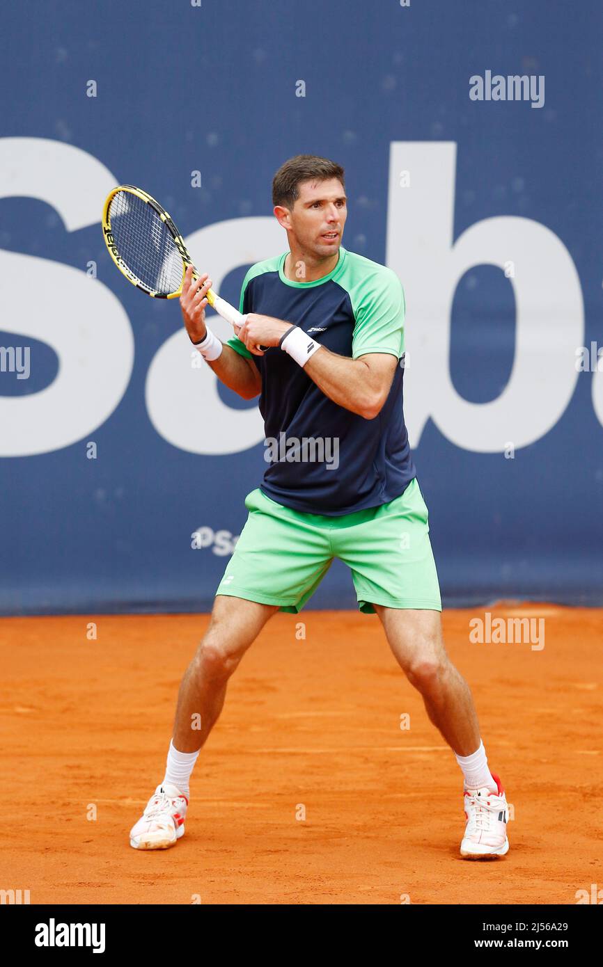 Federico Delbonis (ARG), APRIL20, 2022 - Tennis : Federico Delbonis of  Argentina during singles 2nd round match against Marton Fucsovics of  Hungary on the Barcelona Open Banc Sabadell tennis tournament at the