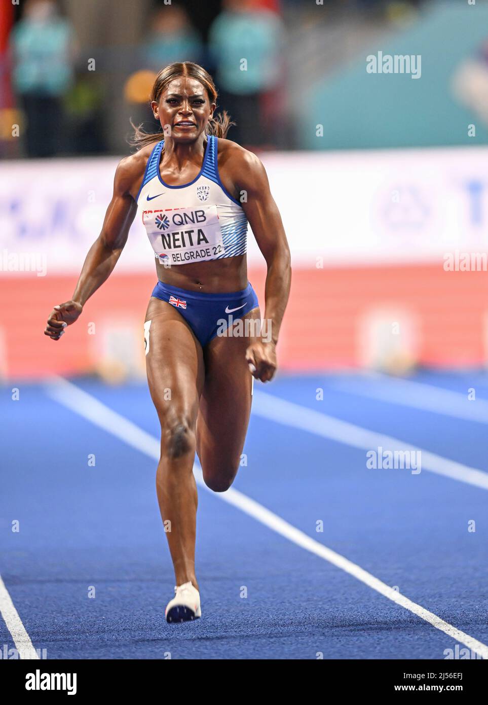 Daryll Neita participating in the Belgrade 2022 World Indoor ...